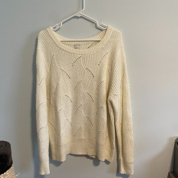 a new day Sweaters - A New Day Cream Cable Knit Sweater - NWOT